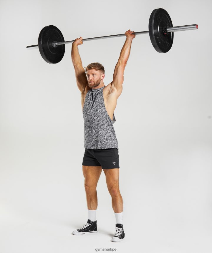 Gymsharktanque de brazo de reacción hombres gris ónix PFTJ2N968 ropa