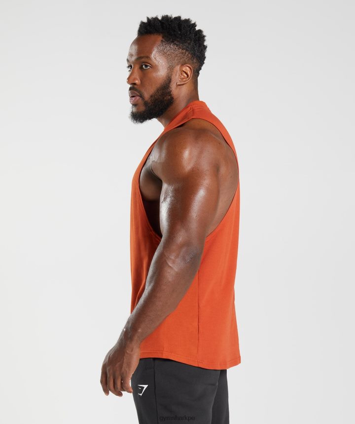 Gymsharktanque de brazo de reacción hombres rojo cayena PFTJ2N942 ropa