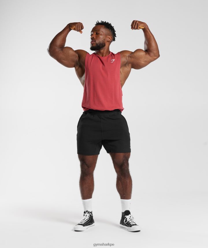 Gymsharktanque de brazo de reacción hombres rojo secado al sol PFTJ2N974 ropa