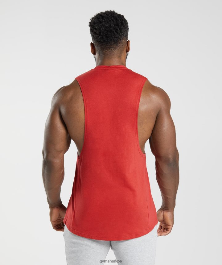 Gymsharktanque de brazo de reacción hombres salsa roja PFTJ2N966 ropa