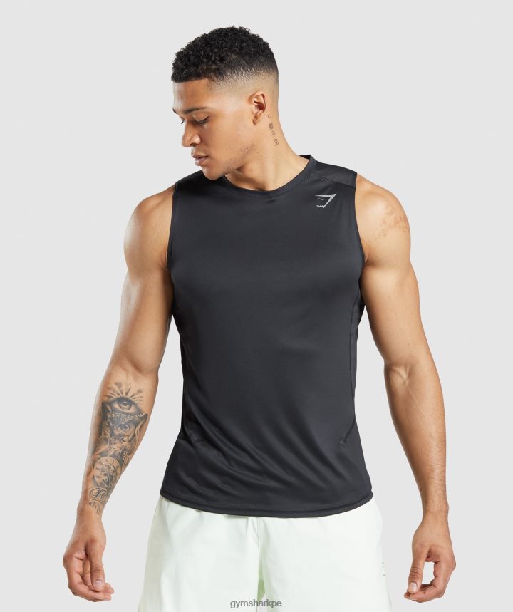Gymsharktanque de evolución de velocidad hombres negro PFTJ2N920 ropa