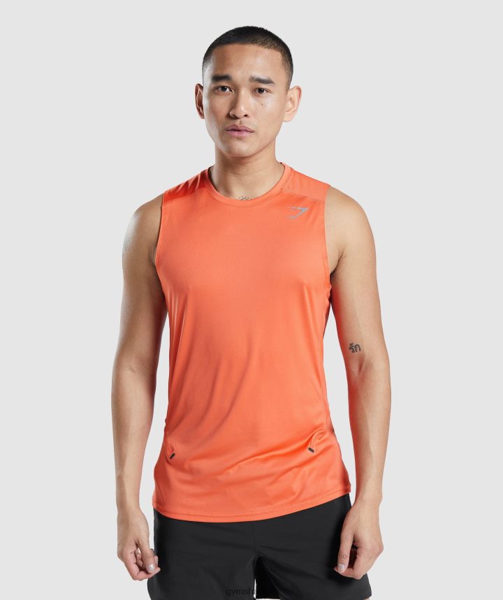 Gymsharktanque de evolución de velocidad hombres papaya naranja PFTJ2N928 ropa
