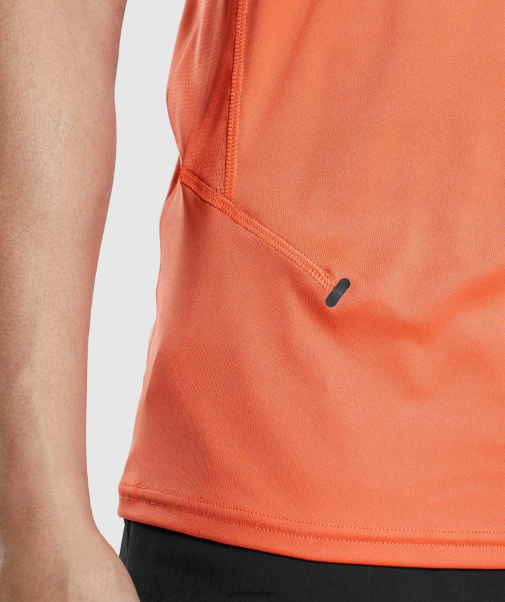 Gymsharktanque de evolución de velocidad hombres papaya naranja PFTJ2N928 ropa