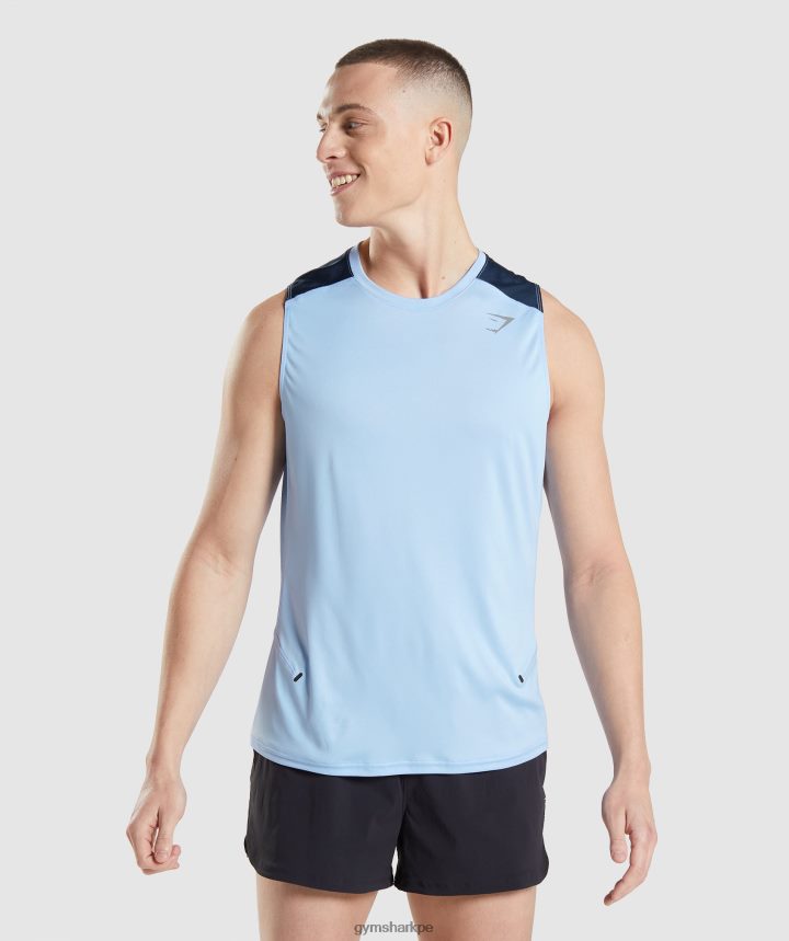 Gymsharktanque de evolución de velocidad hombres piedra lunar azul PFTJ2N903 ropa
