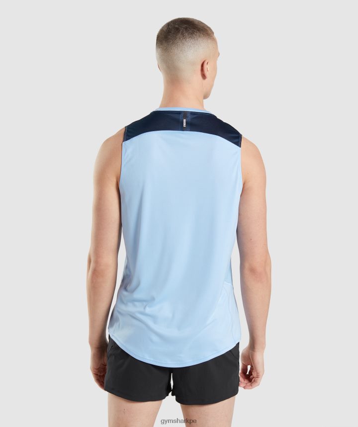 Gymsharktanque de evolución de velocidad hombres piedra lunar azul PFTJ2N903 ropa