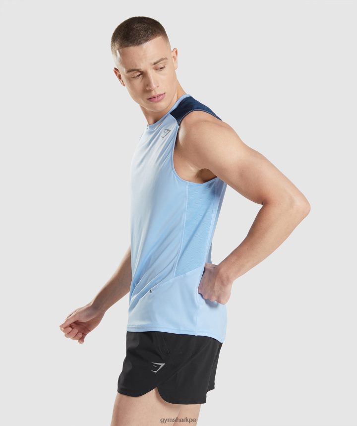 Gymsharktanque de evolución de velocidad hombres piedra lunar azul PFTJ2N903 ropa