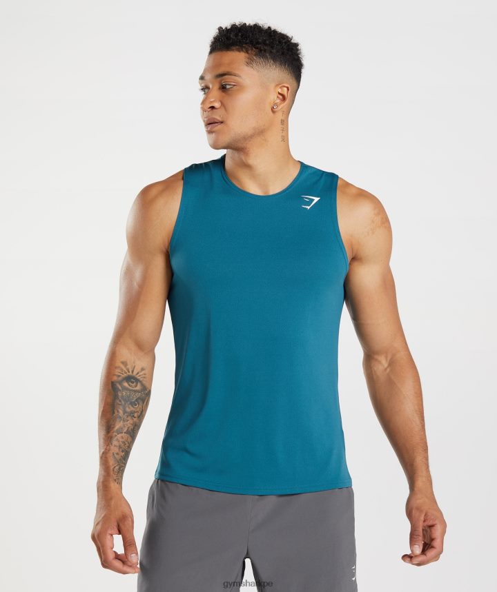 Gymsharktanque de llegada hombres azul atlantico PFTJ2N934 ropa