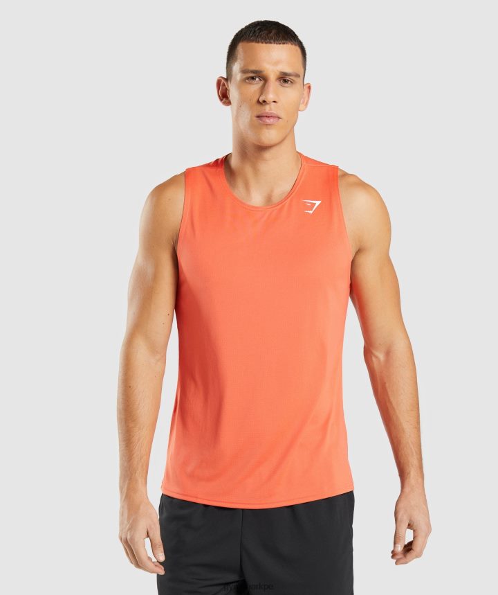 Gymsharktanque de llegada hombres papaya naranja PFTJ2N969 ropa