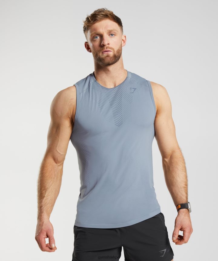 Gymsharktanque de ápice hombres gris deriva/azul noche PFTJ2N971 ropa