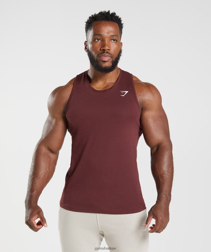Gymsharktanque de reacción hombres granate al horno PFTJ2N916 ropa