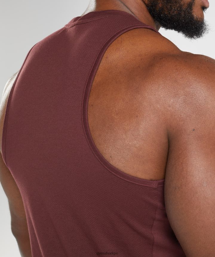 Gymsharktanque de reacción hombres granate al horno PFTJ2N916 ropa