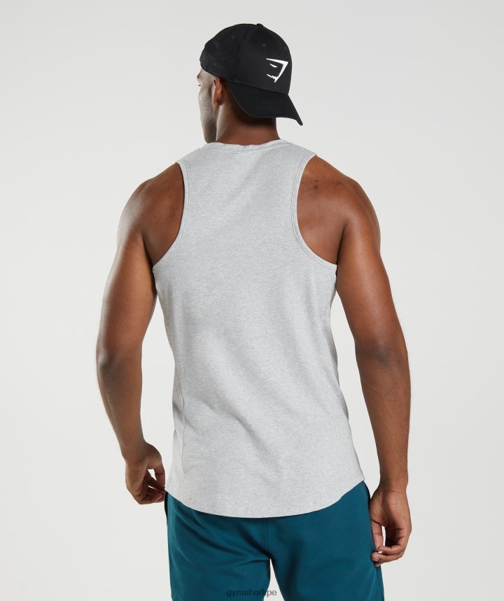 Gymsharktanque de reacción hombres núcleo gris claro marga PFTJ2N904 ropa