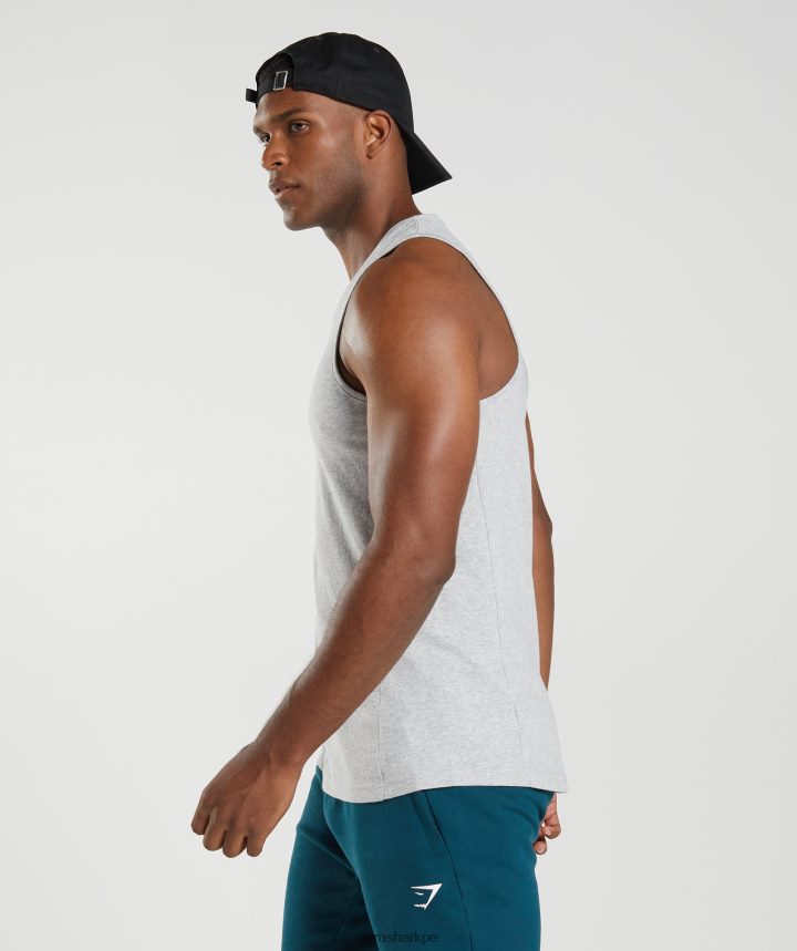 Gymsharktanque de reacción hombres núcleo gris claro marga PFTJ2N904 ropa