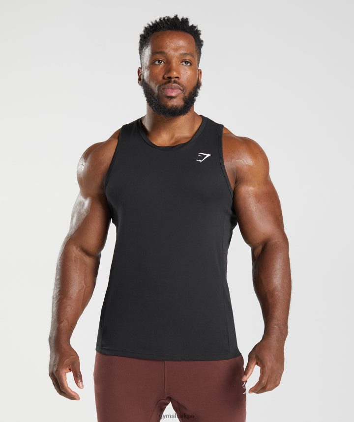 Gymsharktanque de reacción hombres negro PFTJ2N881 ropa
