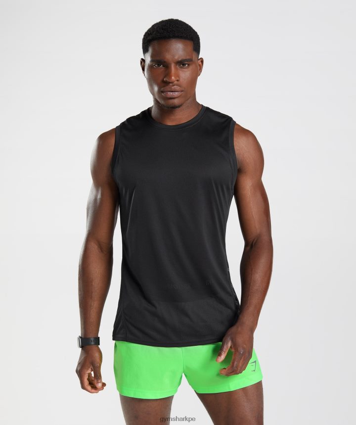 Gymsharktanque deportivo hombres negro/negro marga PFTJ2N925 ropa
