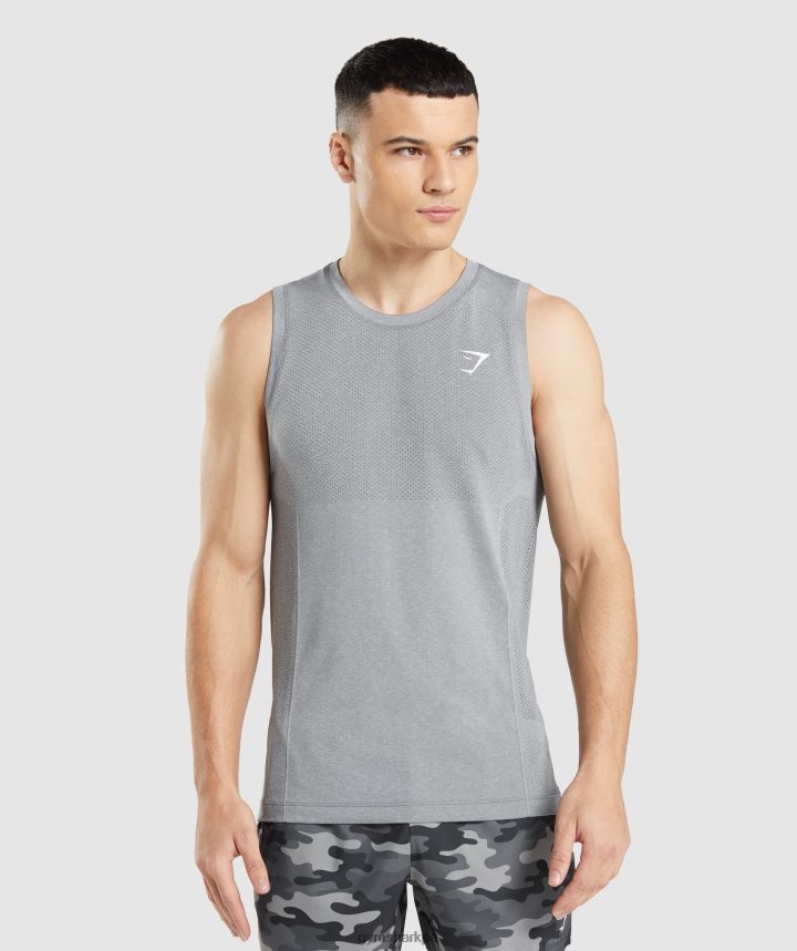 Gymsharktanque ligero vital sin costuras hombres marga gris carbón PFTJ2N962 ropa