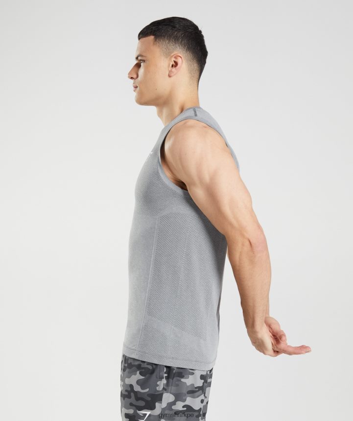 Gymsharktanque ligero vital sin costuras hombres marga gris carbón PFTJ2N962 ropa