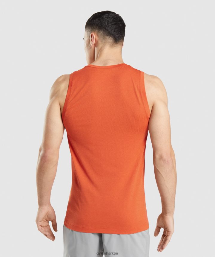 Gymsharktanque ligero vital sin costuras hombres marga naranja papaya PFTJ2N900 ropa