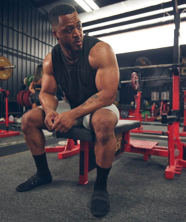 Gymsharktanque sin costura 315 hombres negro PFTJ2N911 ropa