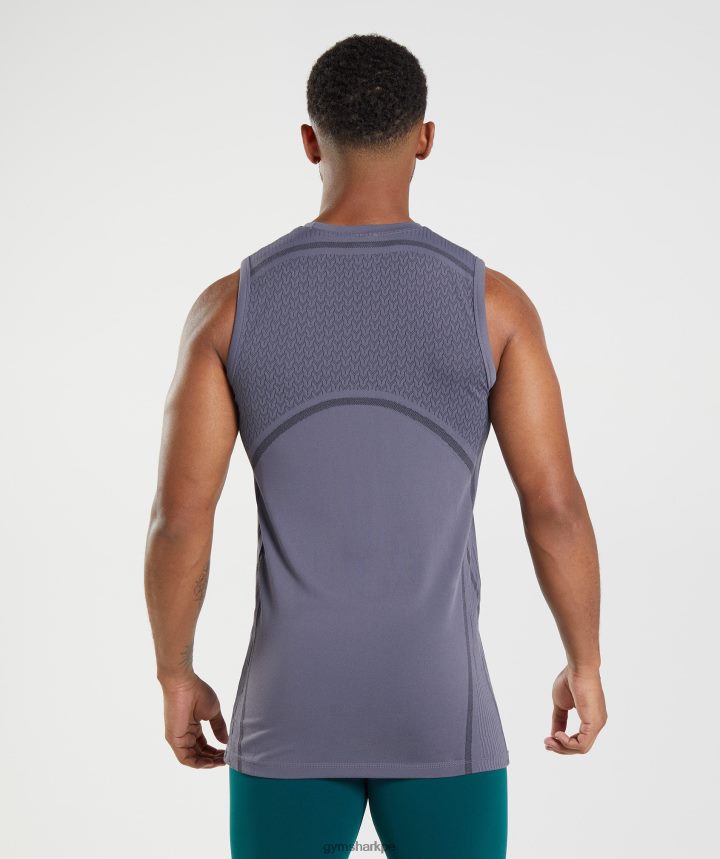 Gymsharktanque sin costura 315 hombres púrpura mercurio/negro PFTJ2N967 ropa