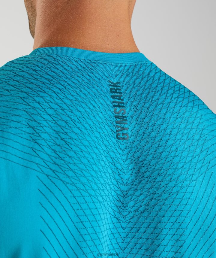 Gymsharktanque sin costuras de ápice hombres azul tiburón/azul atlántico PFTJ2N951 ropa