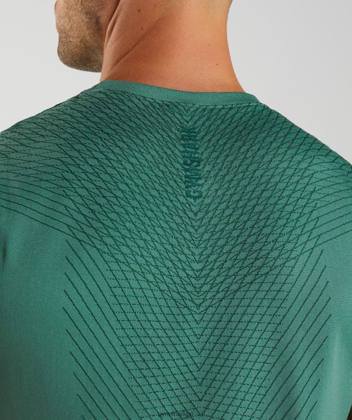 Gymsharktanque sin costuras de ápice hombres verde hoya/verde bosque PFTJ2N910 ropa