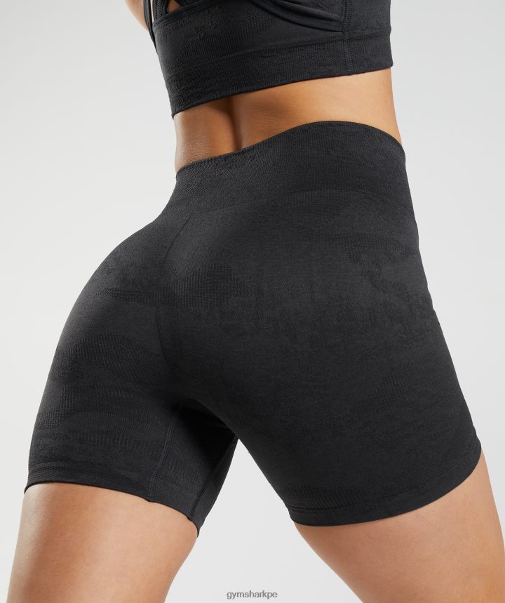 GymsharkAdapt shorts camuflados sin costuras mujer lava | negro/gris ónix PFTJ2N4 ropa