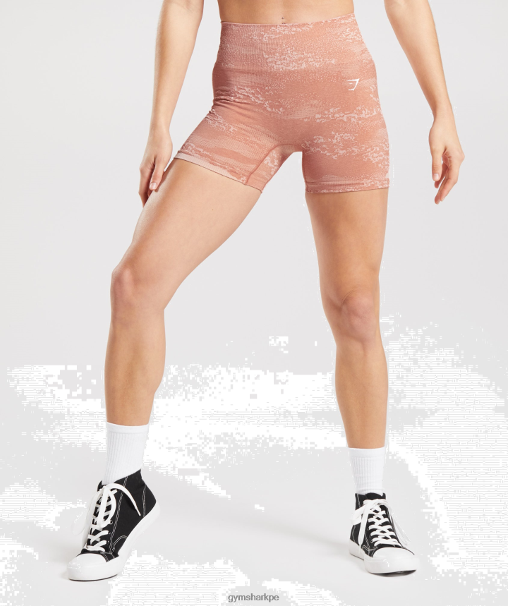 GymsharkAdapt shorts camuflados sin costuras mujer rosa brumoso/rosa brumoso PFTJ2N16 ropa