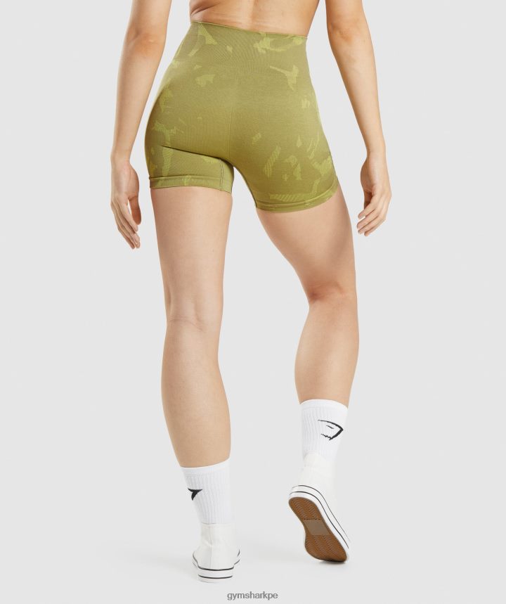 GymsharkAdapt shorts camuflados sin costuras mujer sabana | grifo verde PFTJ2N78 ropa