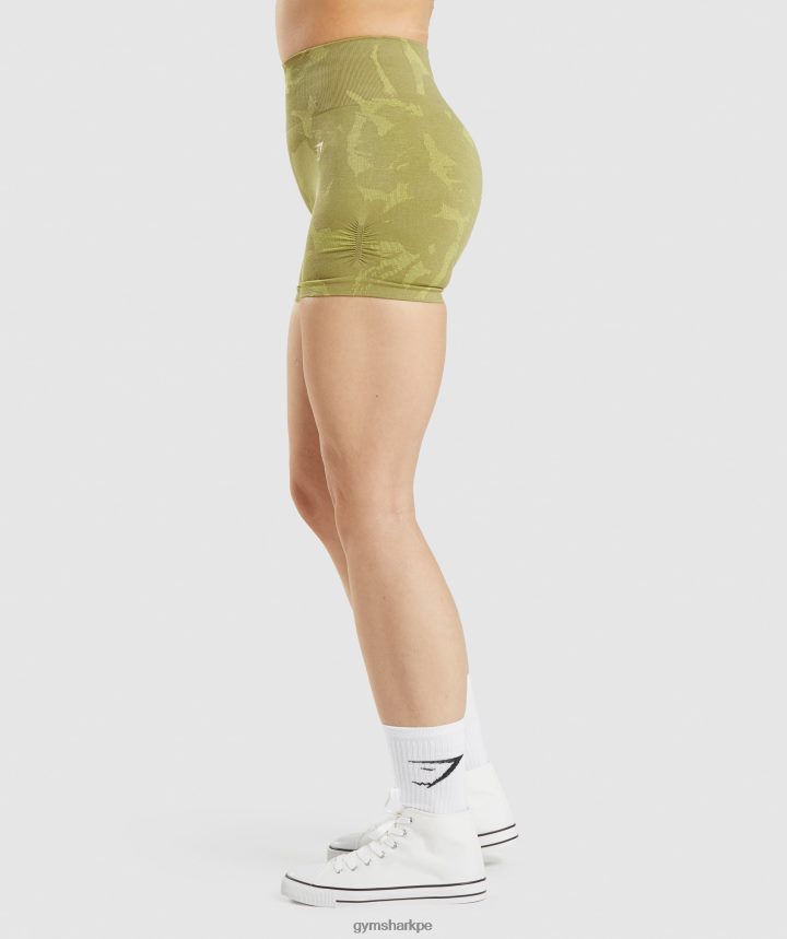 GymsharkAdapt shorts camuflados sin costuras mujer sabana | grifo verde PFTJ2N78 ropa