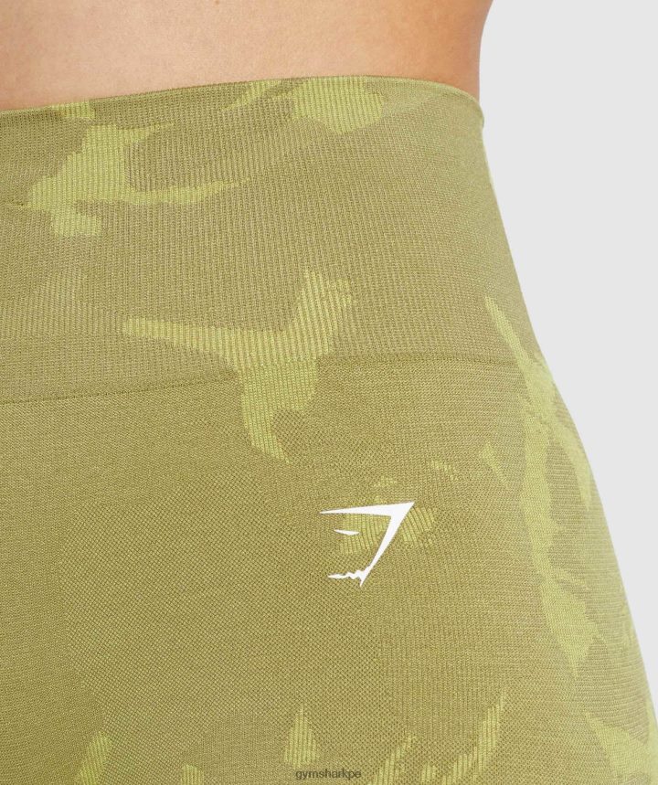 GymsharkAdapt shorts camuflados sin costuras mujer sabana | grifo verde PFTJ2N78 ropa