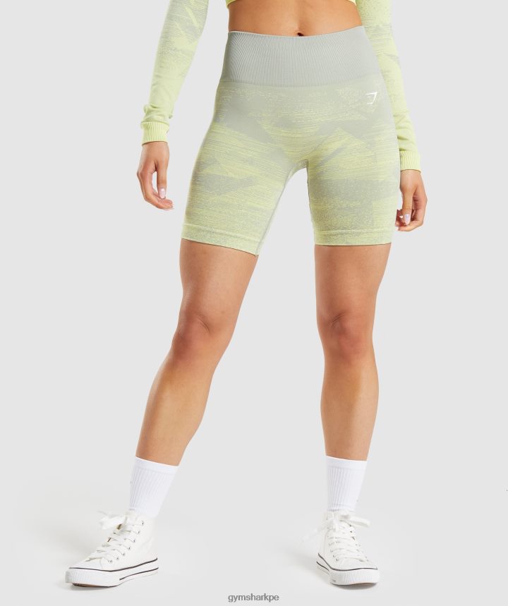 Gymsharkadapt shorts sombreados sin costuras mujer triángulo | estampado gris topo PFTJ2N87 ropa