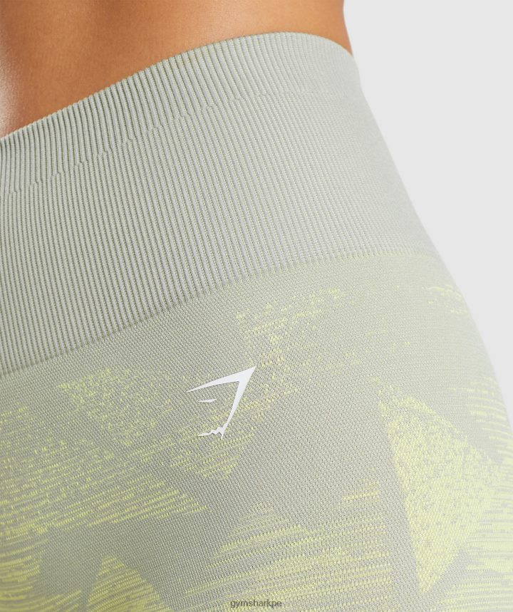 Gymsharkadapt shorts sombreados sin costuras mujer triángulo | estampado gris topo PFTJ2N87 ropa