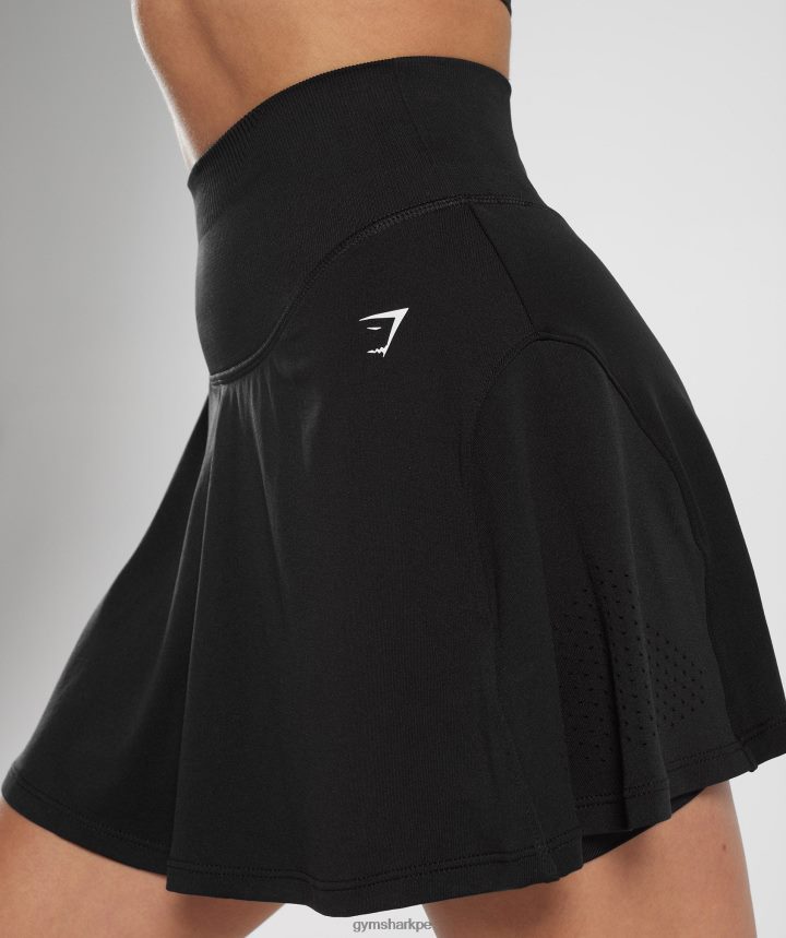 Gymsharkfalda pantalón sudor sin costuras mujer negro PFTJ2N62 ropa