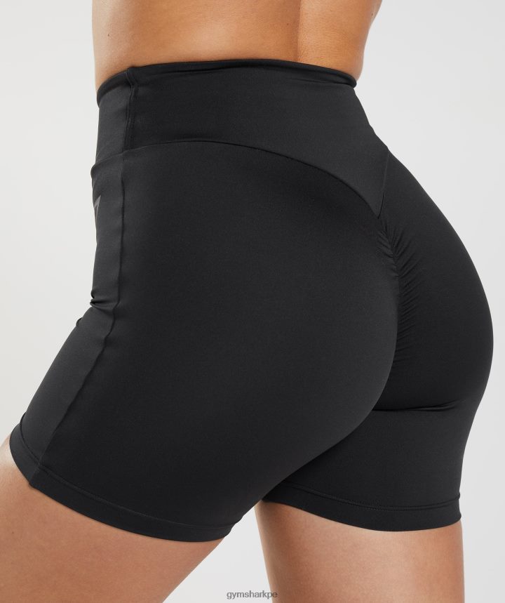 Gymsharkpantalones cortos ajustados originales gs power mujer negro PFTJ2N1 ropa