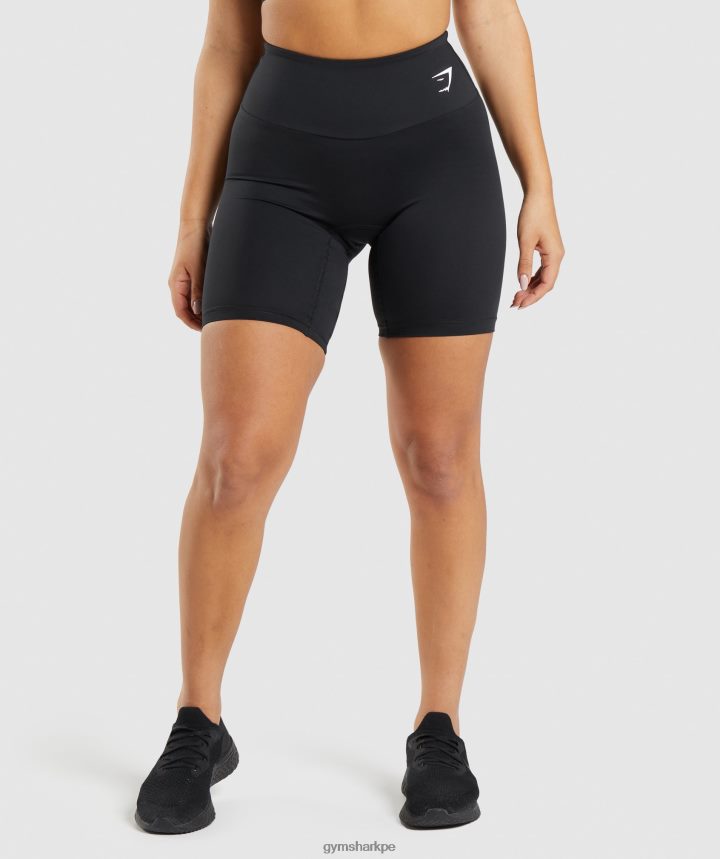 Gymsharkpantalones cortos de ciclismo de entrenamiento mujer negro PFTJ2N11 ropa