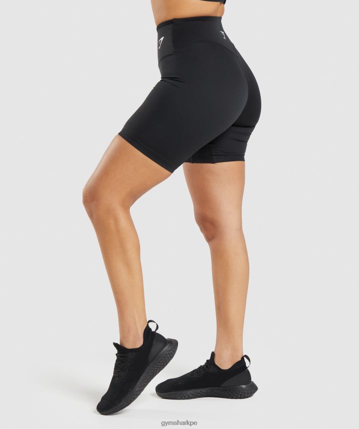 Gymsharkpantalones cortos de ciclismo de entrenamiento mujer negro PFTJ2N11 ropa