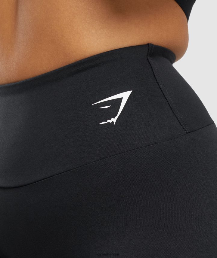 Gymsharkpantalones cortos de ciclismo de entrenamiento mujer negro PFTJ2N11 ropa