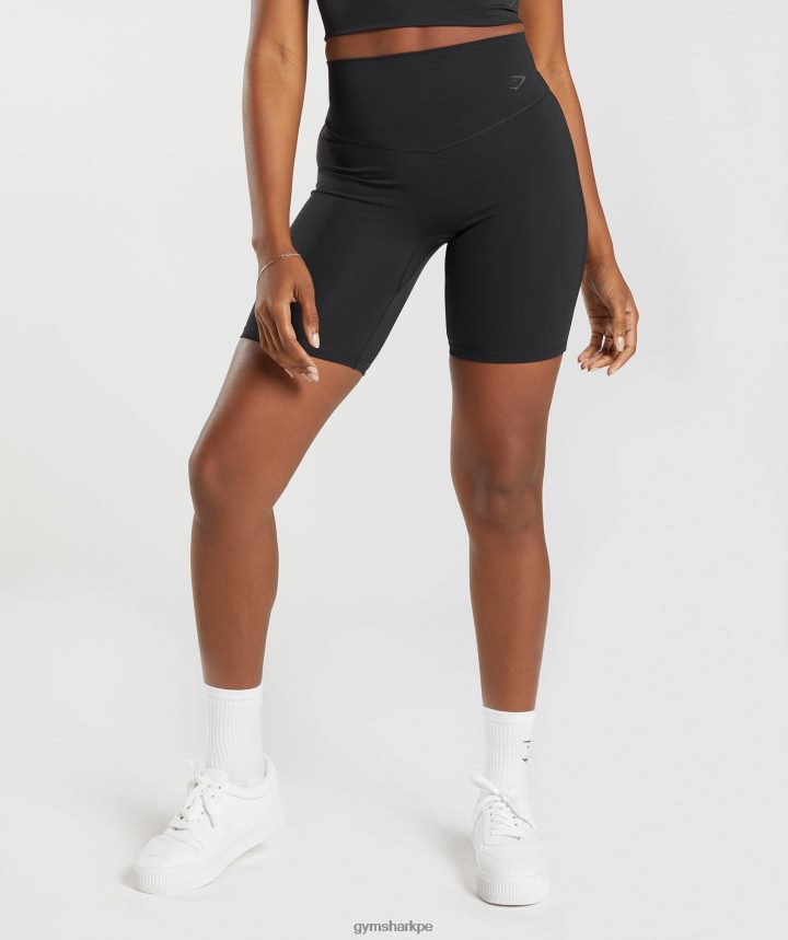 Gymsharkpantalones cortos de ciclismo elevados mujer negro PFTJ2N39 ropa