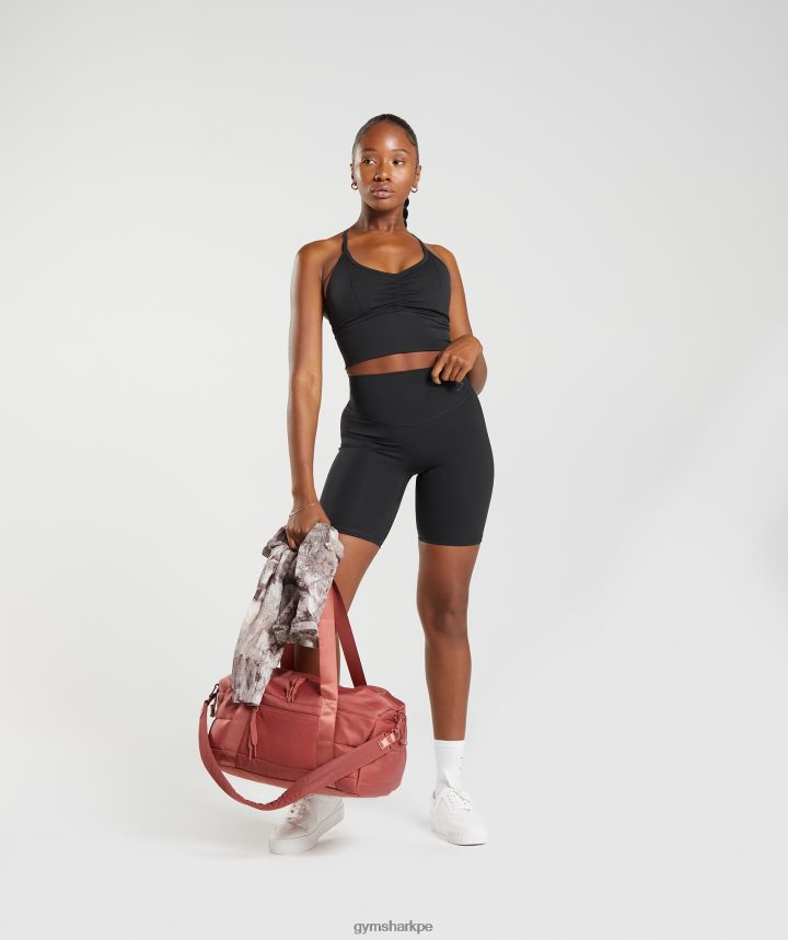 Gymsharkpantalones cortos de ciclismo elevados mujer negro PFTJ2N39 ropa