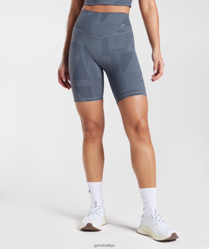 Gymsharkpantalones cortos de ciclismo elevados mujer noche azul PFTJ2N53 ropa