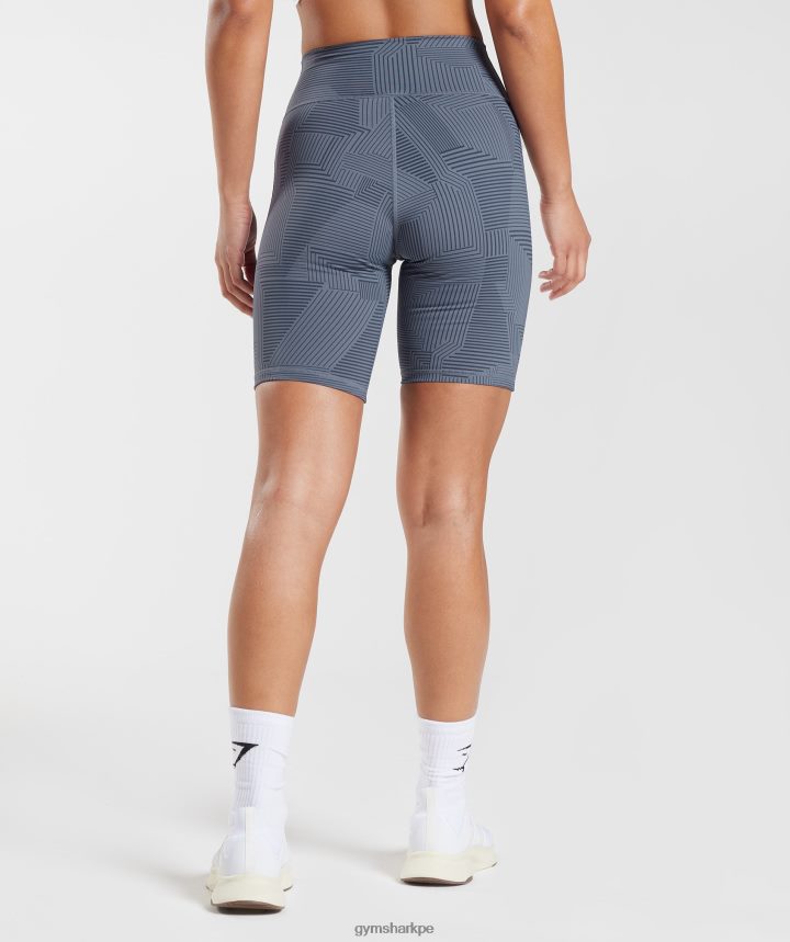 Gymsharkpantalones cortos de ciclismo elevados mujer noche azul PFTJ2N53 ropa