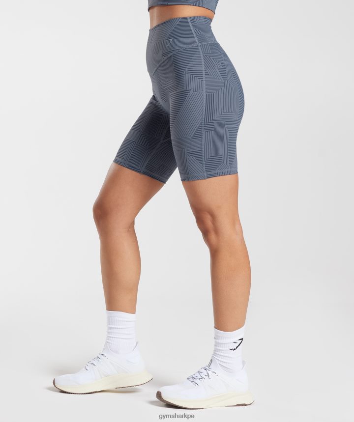 Gymsharkpantalones cortos de ciclismo elevados mujer noche azul PFTJ2N53 ropa