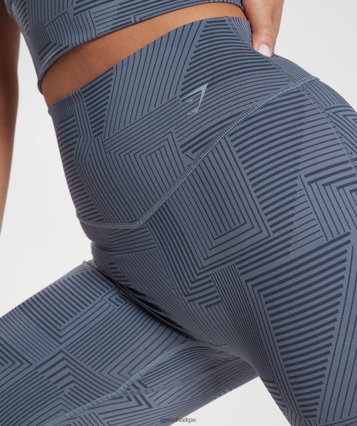 Gymsharkpantalones cortos de ciclismo elevados mujer noche azul PFTJ2N53 ropa