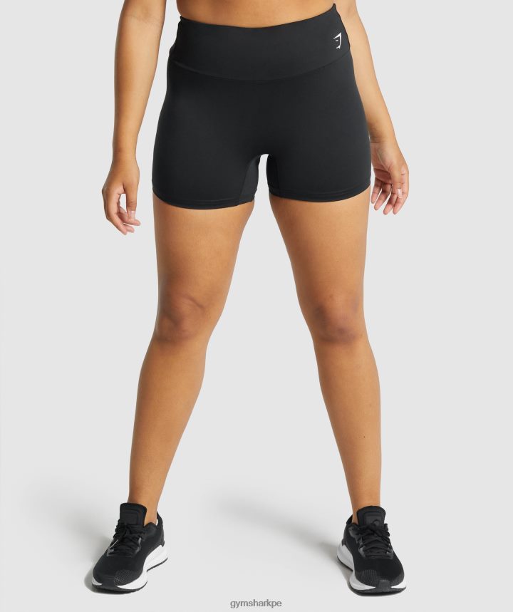 Gymsharkpantalones cortos de entrenamiento mujer negro PFTJ2N46 ropa