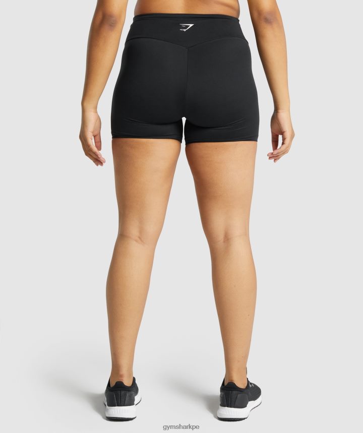 Gymsharkpantalones cortos de entrenamiento mujer negro PFTJ2N46 ropa