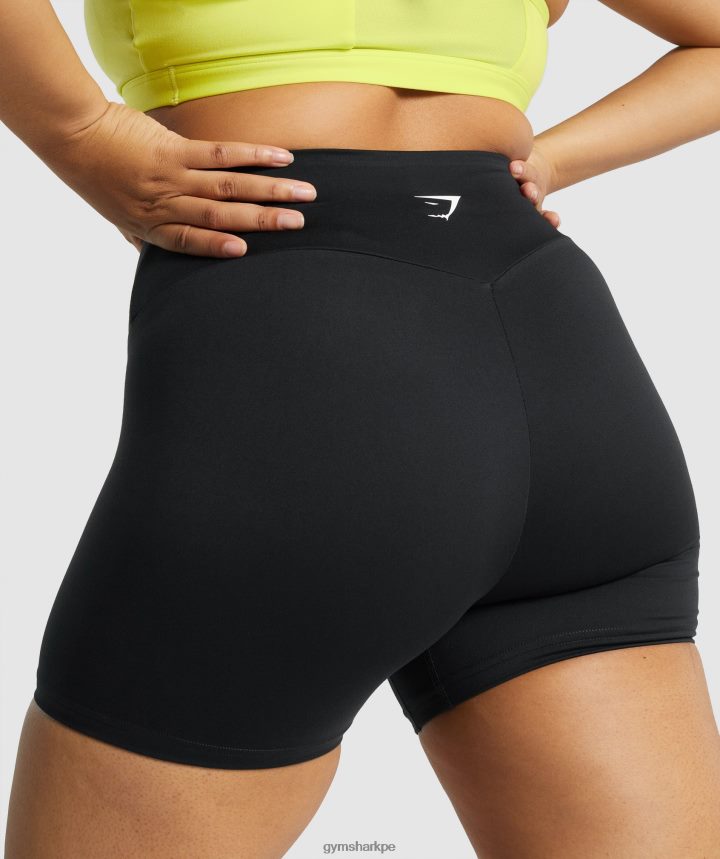 Gymsharkpantalones cortos de entrenamiento mujer negro PFTJ2N46 ropa