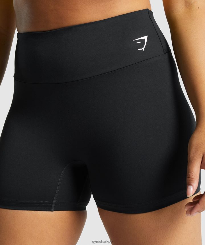 Gymsharkpantalones cortos de entrenamiento mujer negro PFTJ2N46 ropa