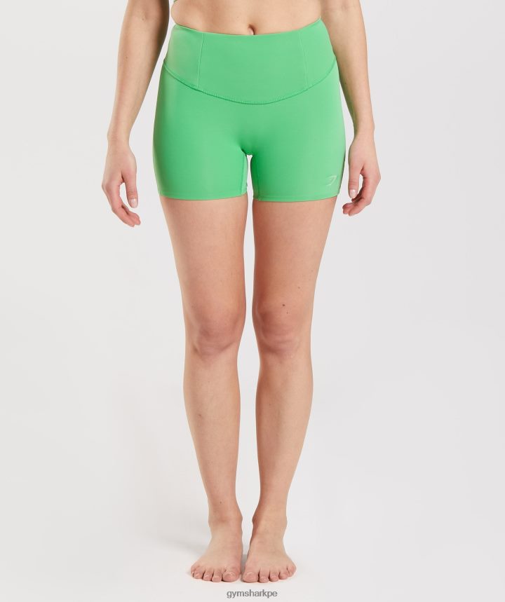 Gymsharkpantalones cortos de estudio mujer manzana verde PFTJ2N26 ropa