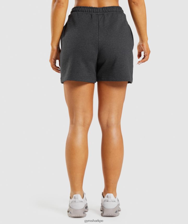 Gymsharkpantalones cortos de sudor de día de descanso mujer marga de núcleo negro PFTJ2N57 ropa